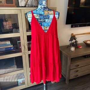 SHEIN Red Summer dress size Large